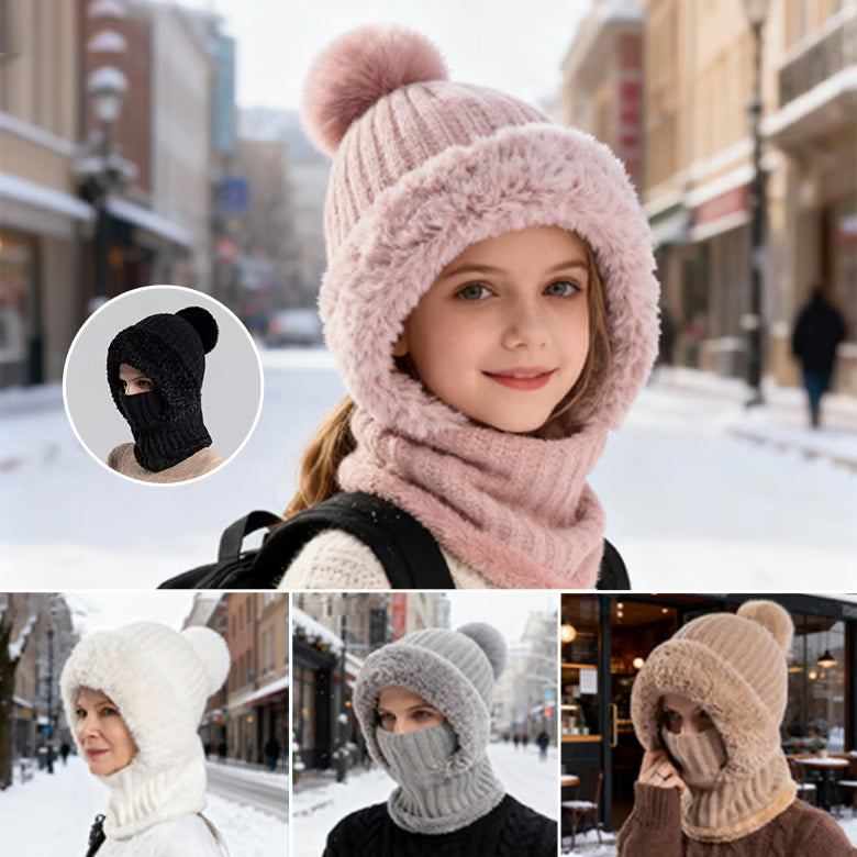 FLUFFORA™ THERMOSTRICK 3-IN-1 MÜTZE